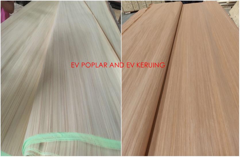 4x8x0.32mm recon poplar face veneer,engineered wood face veneer(图2)