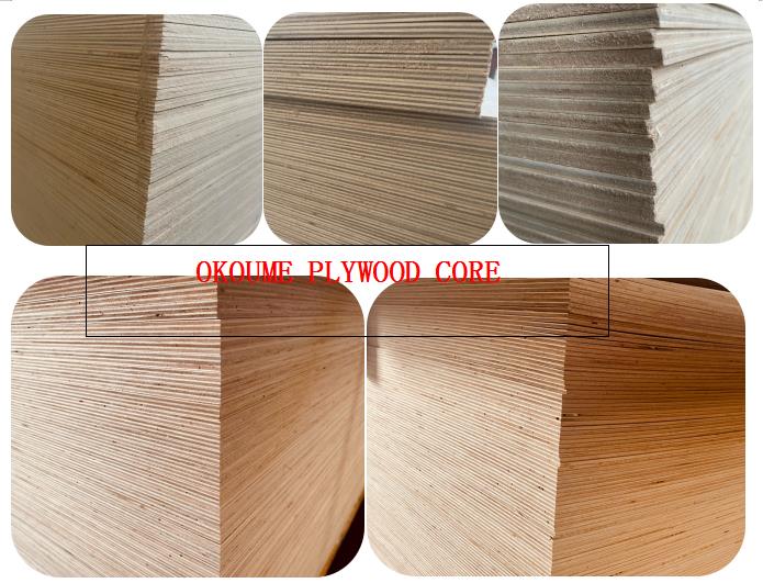 6MM 9MM 12MM 18MM Okoume face veneered hardwood/poplar core furniture grade plywood(图6)